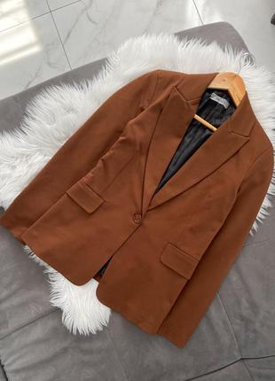 Пиджак коричневый1 фото