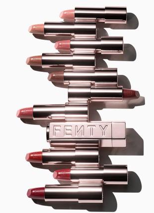 Набір рефіл помади + футляр fenty beauty icon semi-matte refillable lipstick set (lipstick/3.8g + case/1pcs)8 фото