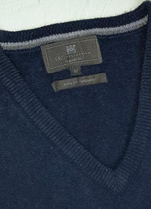 🌿1+1=3 фирменный теплый темно-синий шерстяной свитер marks&amp;spencer, размер 46 - 486 фото