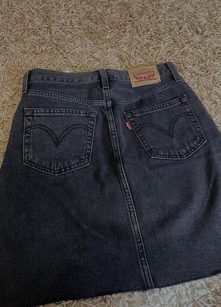 Юбка черная levi’s2 фото