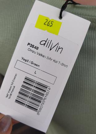 Распродажа! блуза футболка мятного цвета dilvin, размер l8 фото