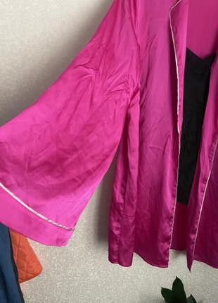 Кимоно халат фуксия розовый2 фото