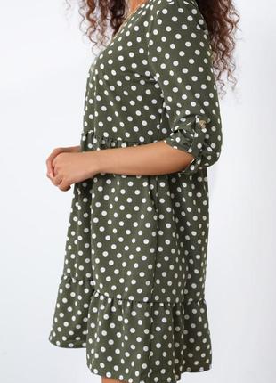 Жіноча сукня у горох "алсу"3 фото