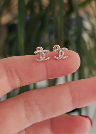 Золоті сережки закрутки 585 проба пусети