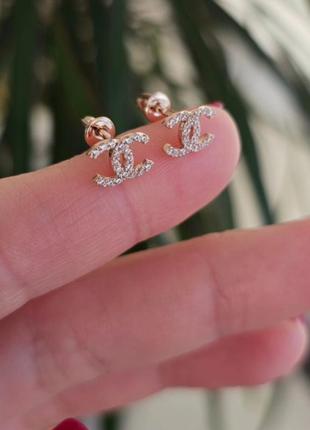 Золоті сережки закрутки 585 проба пусети