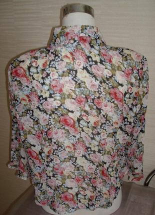 🌹🌹красивая женская блузка в цветочный принт польша 🌹🌹🌹4 фото