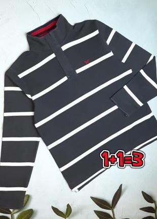 🎁1+1=3 фирменный плотный мужской свитер свитшот под горло crew, размер 44 - 46