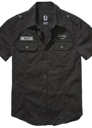 Рубашка brandit luis vintage shirt black (m)