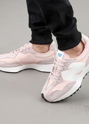 Кроссовки new balance 327 рожеві