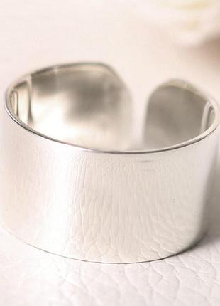 Широкое женское кольцо серебро 925'