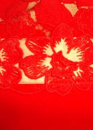 Платье сарафан гипюр красное мини, на подкладке р. 12- m - coast4 фото