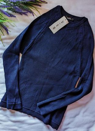 Кофта свитер темно синего цвета1 фото