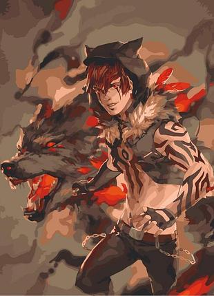 Картина по номерам волчья сила 40*50 см artcraft 10315-ac