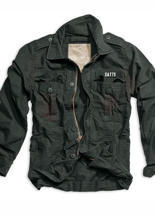 Куртка surplus heritage vintage jacket schwarz ge (l)