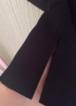 Базові брюки чорні укорочені брючки4 фото