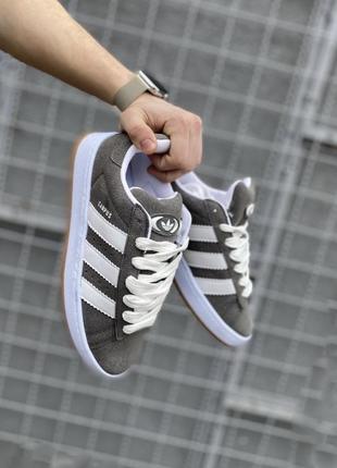 Adidas campus gray&amp;white