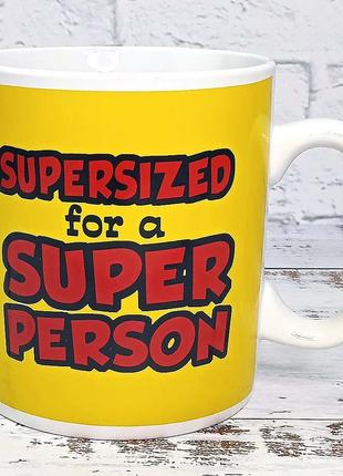 Кухоль гігант super person5 фото