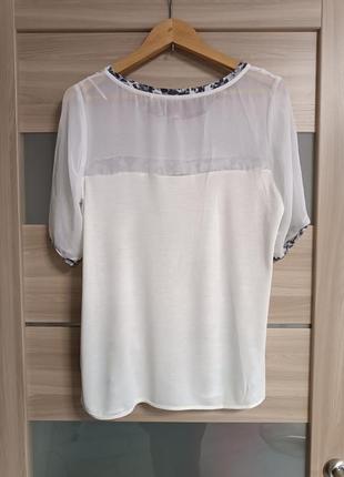 Стильная блуза со вставками сеточки6 фото