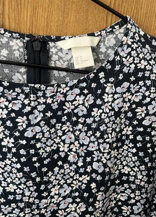 Сукня сарафан плаття hm s віскоза квітковий принт6 фото
