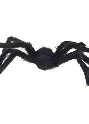 Павук з хутра 30см (чорний)3 фото