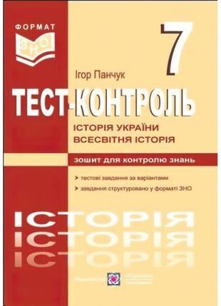 Тестовий контроль з історії україни та всесвітньої історії. 7 клас