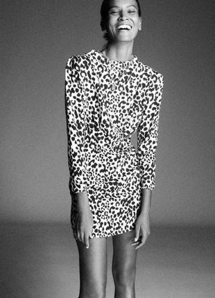 Сукня з леопардовим принтом zara2 фото