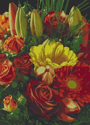 Картина по номерам экспрессивный букет 40*50 см artcraft 13121-ac