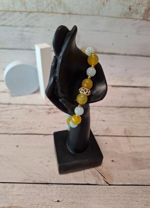 Браслет ручной работы из натурального камня