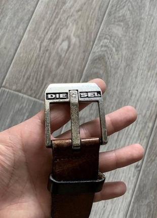 Vintage diesel belt y2k leather дизель пасок винтаж кожа 90х годов2 фото