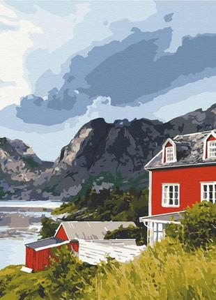 Картина по номерам фьорды норвегии 40*50 см artcraft 10569-ac