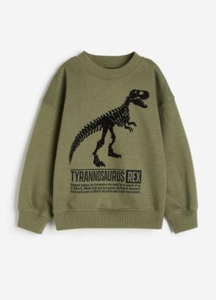 Джемпер свитшот 🦖 h&amp;m 4-6 лет, 110-116 см2 фото