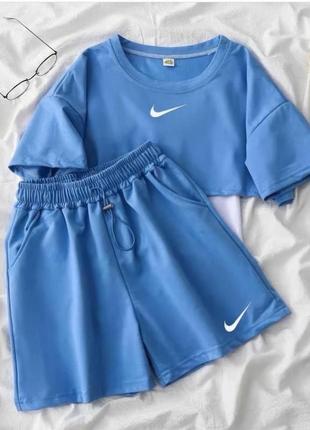 Костюм nike тройка (майка+футболка+шорты)3 фото