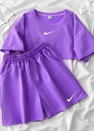 Костюм nike тройка (майка+футболка+шорты)7 фото