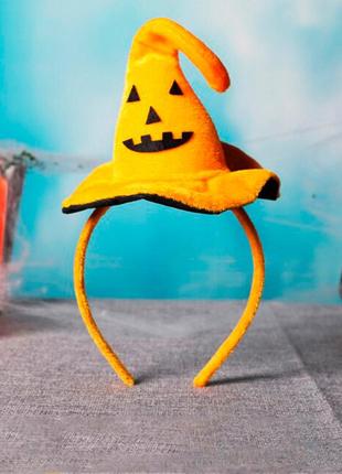 Шляпка на ободке хэллоуин с джеком2 фото