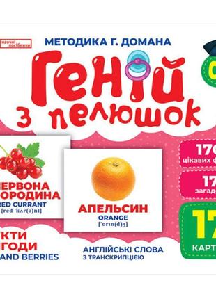 Геній з пелюшок фрукти та ягоди демонстраційний матеріал ранок