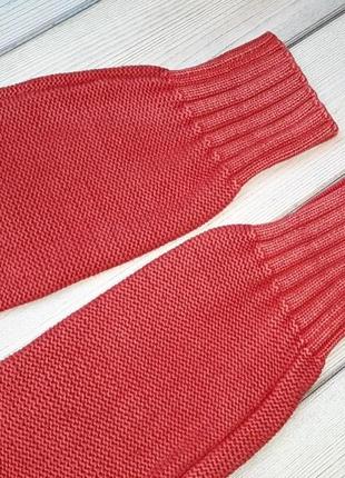 💥1+1=3 стильный теплый кораллово-красный свитер оверсайз h&amp;m, размер 46-484 фото