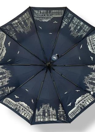 Зонт женский с внутренним принтом,полуавтомат, на 10 спиц , антиветер, карбоновые спицы, бренд toprain6 фото