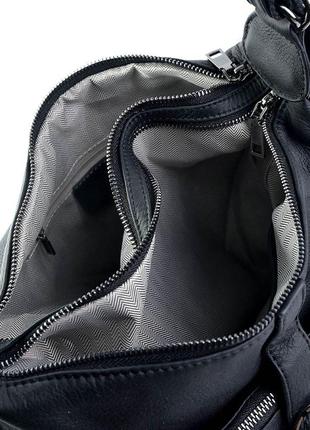 Кожаный рюкзак-сумка в цветах3 фото