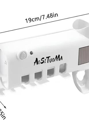 Розумний тримач для зубних щіток та пасти, стерилізатор, автоматичний пристрій із сушаркою уф-стерилізацією3 фото