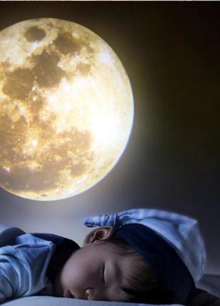 Ночник проектор, проектор луны в десткую комнату, ночник луна, луна в детской