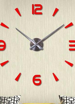 Годинник на стіну світний 3d, безкаркасний настінний годинник, наклейки на стіну, безшумний годинник1 фото
