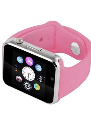 Умные смарт-часы smart watch a1 (розовый)