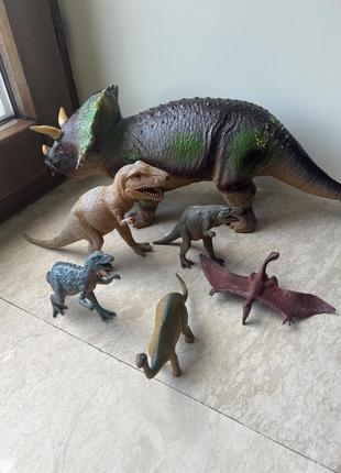 Набір резинових динозаврів 6 шт