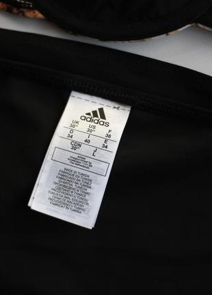 Купальник adidas новий роздільний збірний 38 40 m l чорний тренд топ бренд оригінал3 фото
