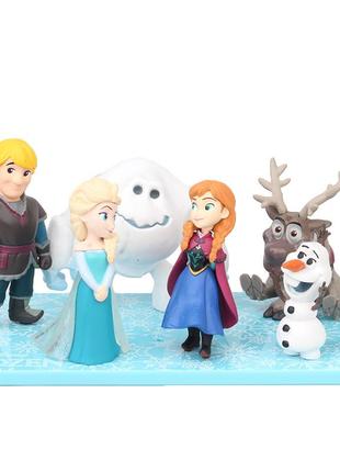 Игровые фигурки из мультфильма холодное сердце. набор фигурок холодное сердце 7 шт. frozen игрушки