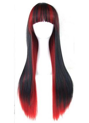 Довгі перуки resteq - 70см, пряме волосся, косплей, аніме, вогняне2 фото