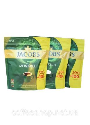 Растворимый сублимированный кофе какбс монарх (jacobs monarch) 400 г