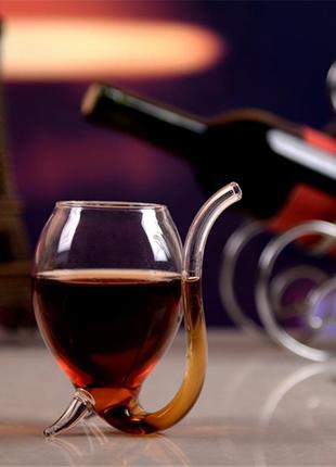 Стакан resteq для вина и других напитков оригинальной формы, стеклянная трубка 300 мл.6 фото