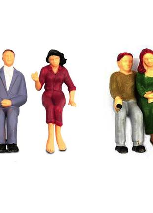 Мініатюрні фігурки людей для макетів та діорам. фігурки людей у масштабі 1:75, 100 шт6 фото
