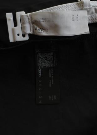 Купальник asos новый раздельный сборный 34 36 xs черный белый тренд топ бренд оригинал3 фото